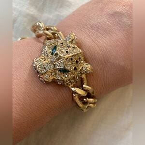 Tiger Leopard‎ Cougar with Green Eyes Bracelet